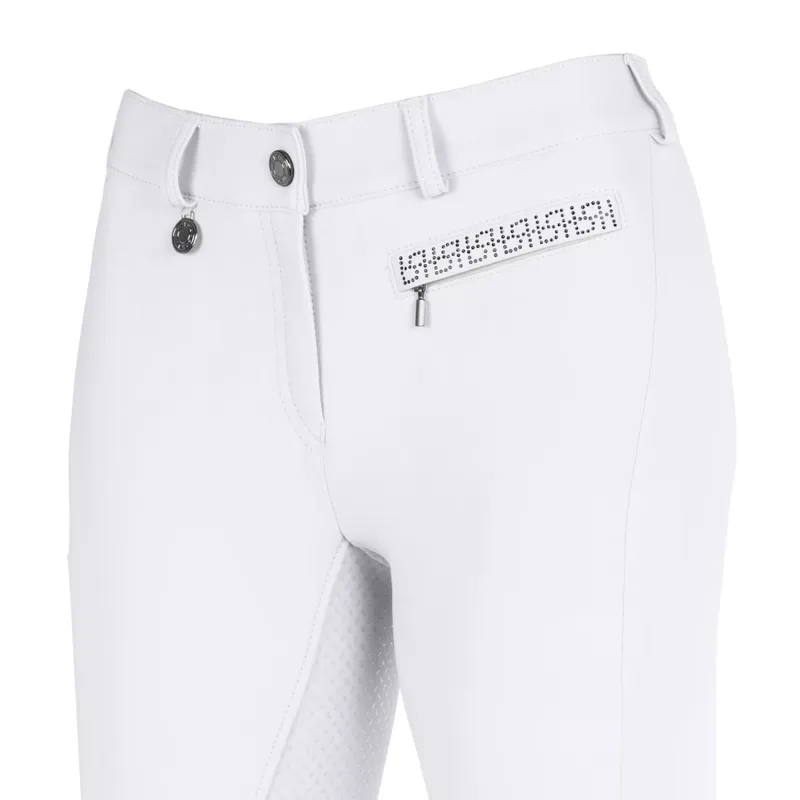 Pikeur Vally Full Grip Ladies Competition Breeches - White-1