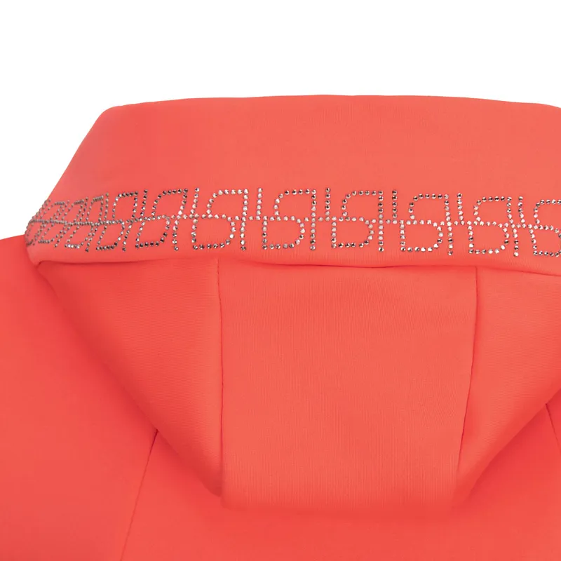 Pikeur Velvet Selection Ladies Fleece Jacket - Coral Red-2