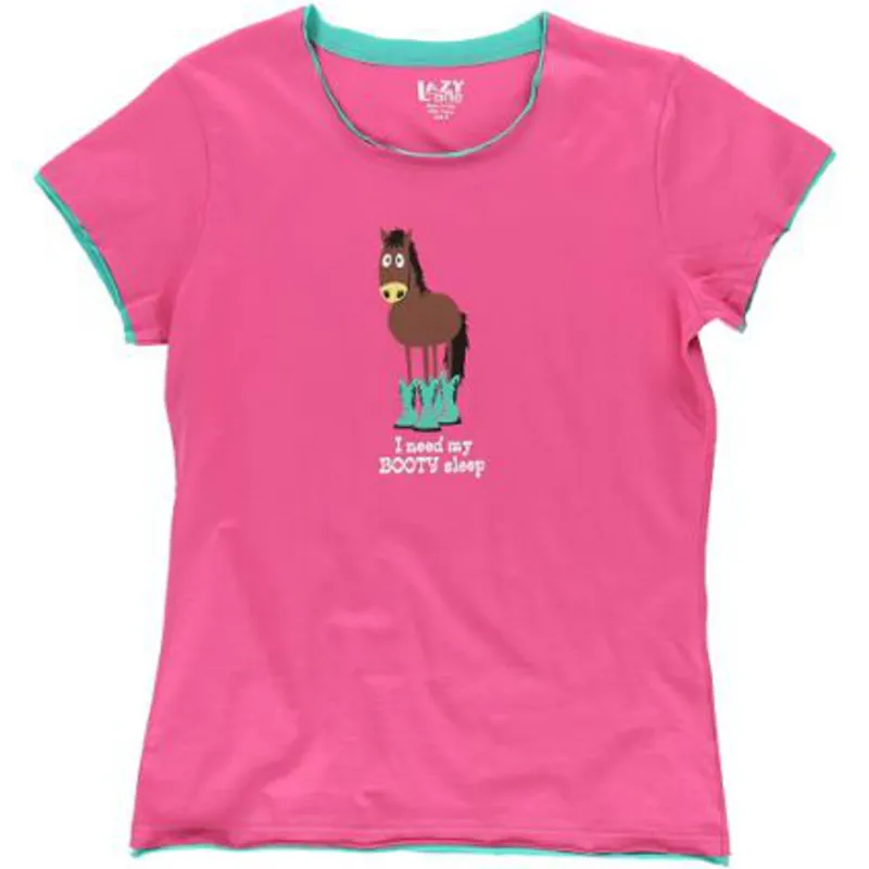 Lazy One Ladies I Need My Booty Sleep Fitted PJ Top