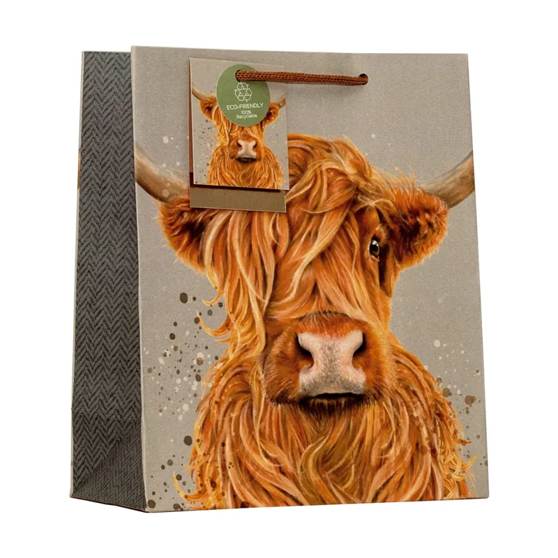 Platinum Gift Bag - Highland Cow-1