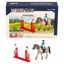 Platinum Horse and Hurdle Toy Play Set - Cremello