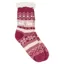 Platinum Sherpa Womens Fluffy Socks - Burgundy