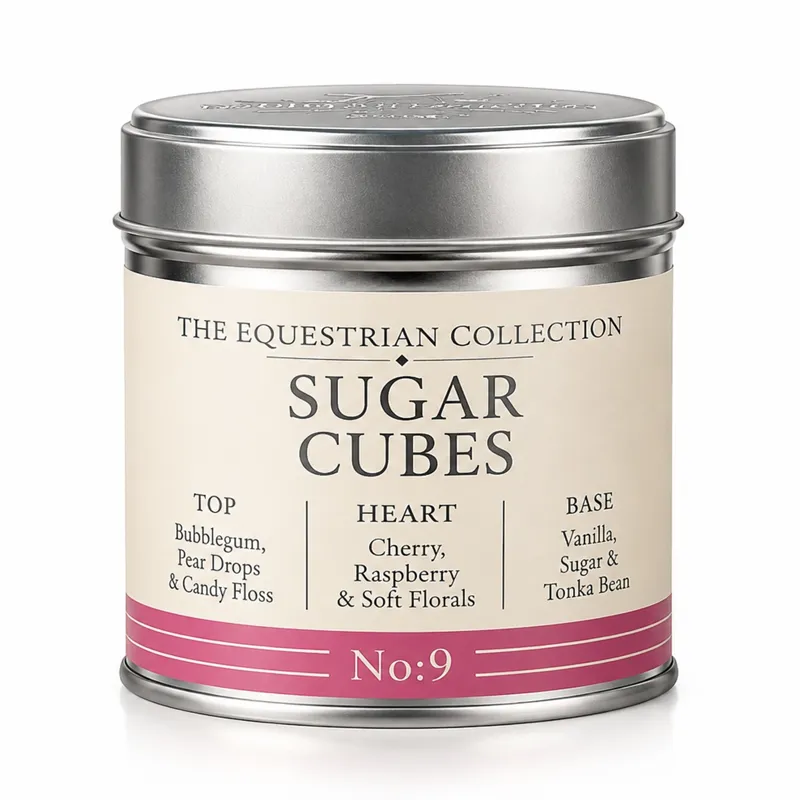 Platinum Equestrian Collection Scented Candle - Sugar Cubes