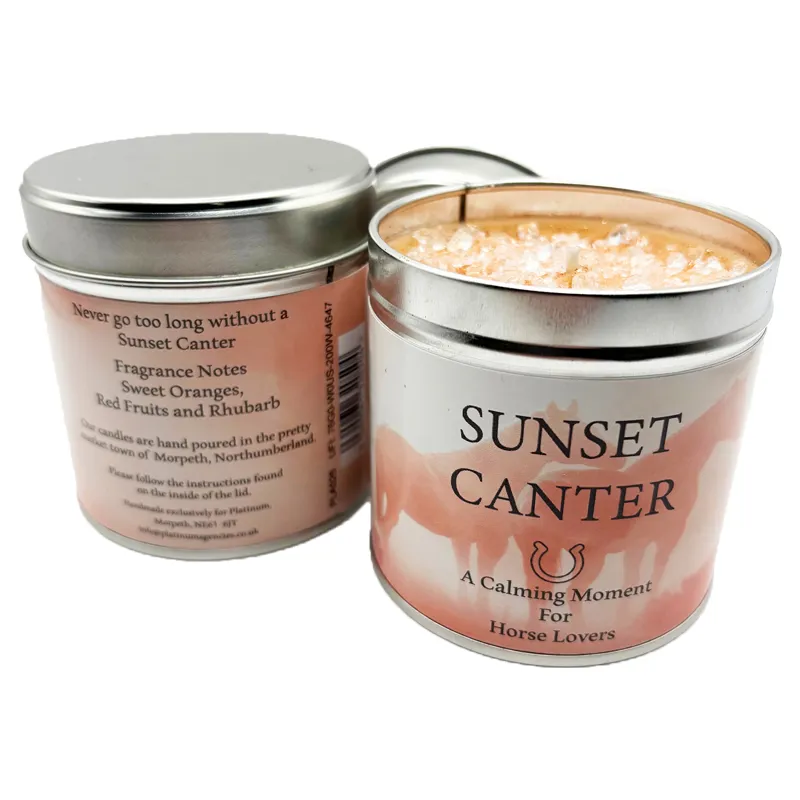 Platinum Scented Candle - Sunset Canter