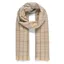 Platinum Lomond Woven Check Scarf - Beige