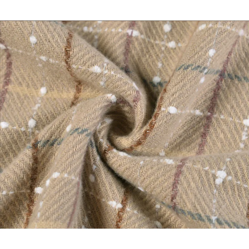 Platinum Lomond Woven Check Scarf - Beige-1