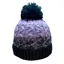 Platinum Orkney Ladies Knitted Waterproof Beanie Bobble Hat - Lilac/Black
