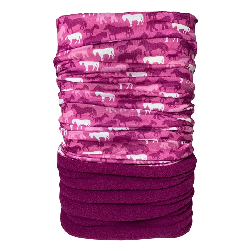 Platinum Multifunctional Half Fleece Head/Neck Band - Pink