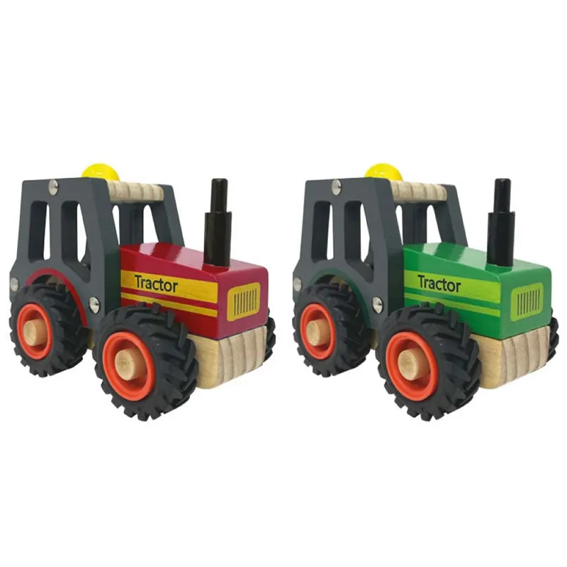 Playwrite Wooden Farm Tractor Toy
