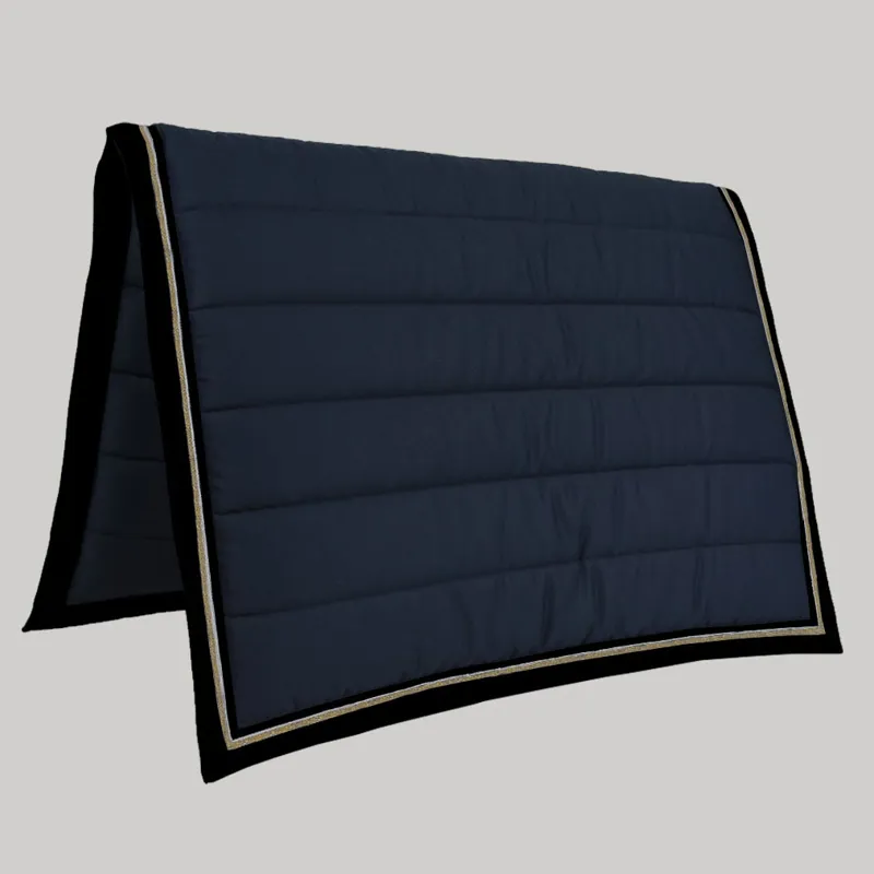 PolyPads Classic Single Saddlepad - Navy/Gold