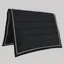PolyPads Classic Single Saddlepad - Black/Grey Stripe