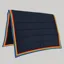 PolyPads Classic Single Saddlepad - Navy/Rainbow