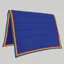 PolyPads Classic Single Saddlepad - Royal/Rainbow