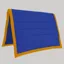 PolyPads Classic Single Saddlepad - Royal/Yellow