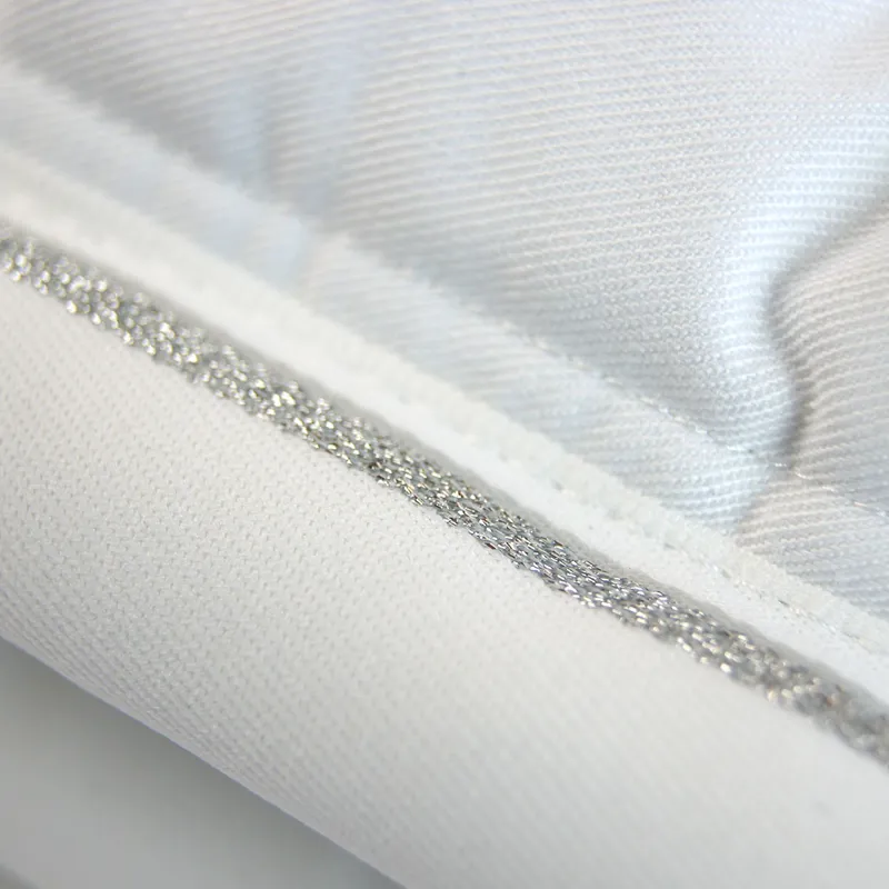 PolyPads Classic Single Saddlepad - White/Silver-1