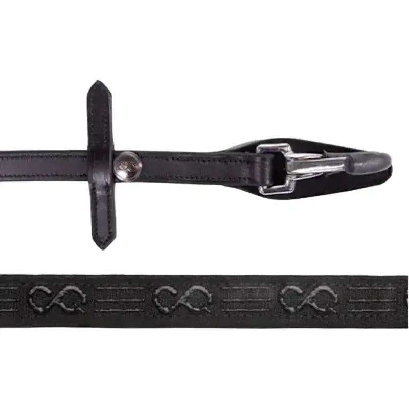 PresTEQ FayRein Anti-Slip Clip Reins - Black