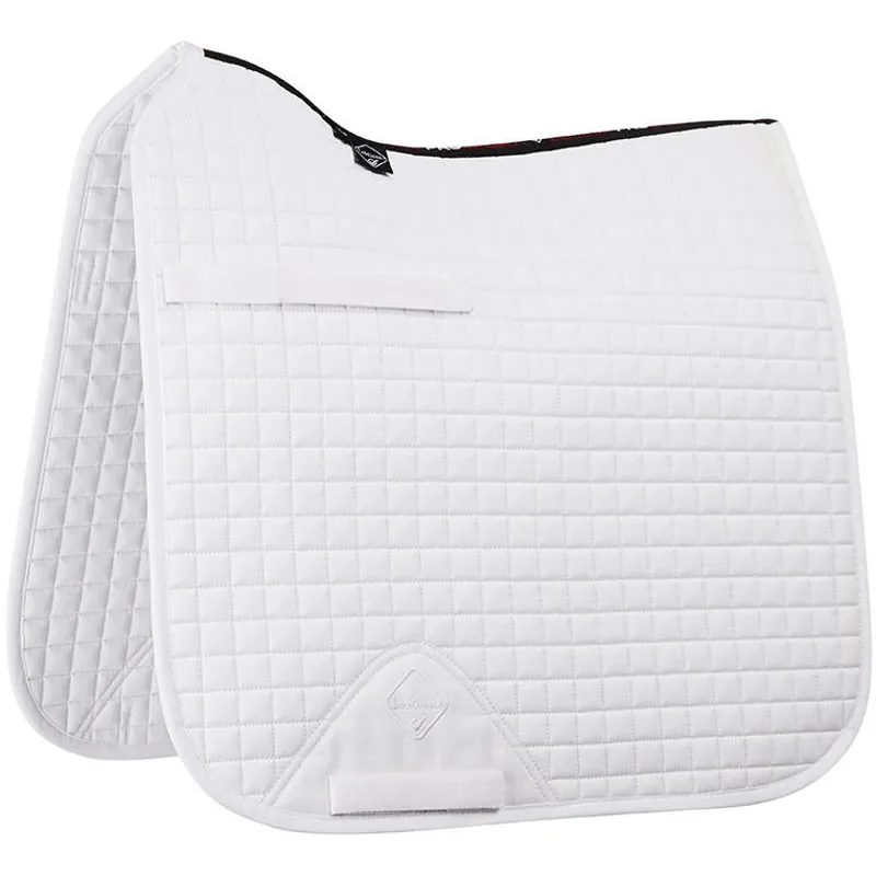 LeMieux ProSport Cotton Dressage Square Long Strap Saddlecloth - White