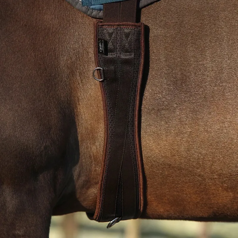 QHP Air Mesh All Purpose Girth - Brown-4