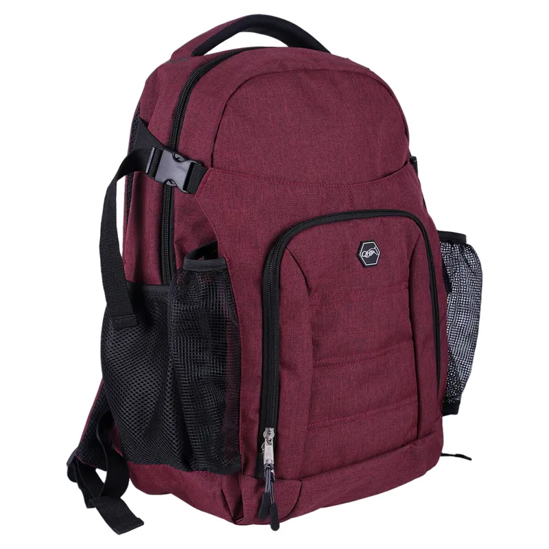 QHP Rider/Grooms Backpack - Burgundy