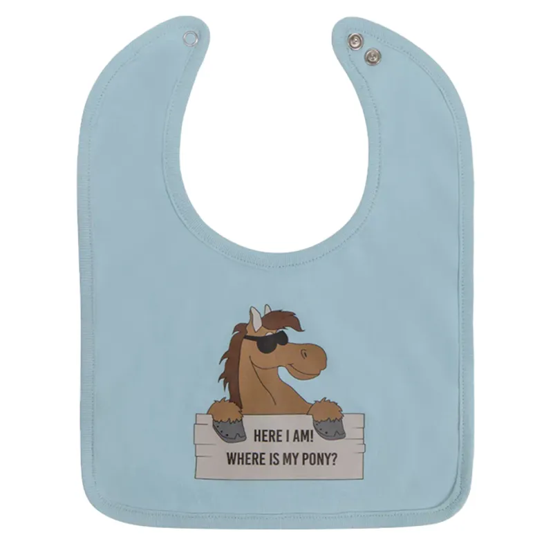 QHP Bobby Baby Bib - Baby Blue