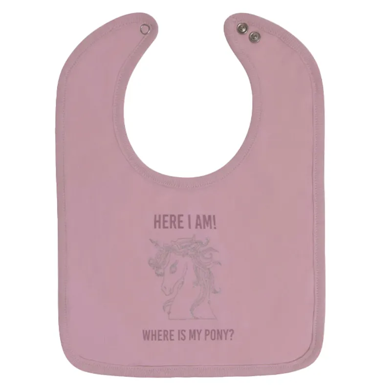 QHP Bobby Baby Bib - Desert Rose