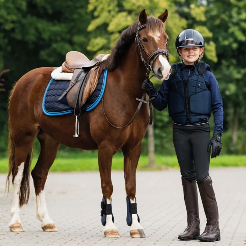 QHP Junior Body Protector - Navy-5