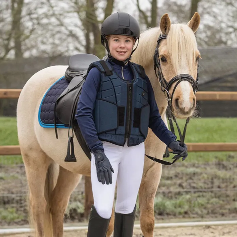 QHP Junior Body Protector - Navy-1