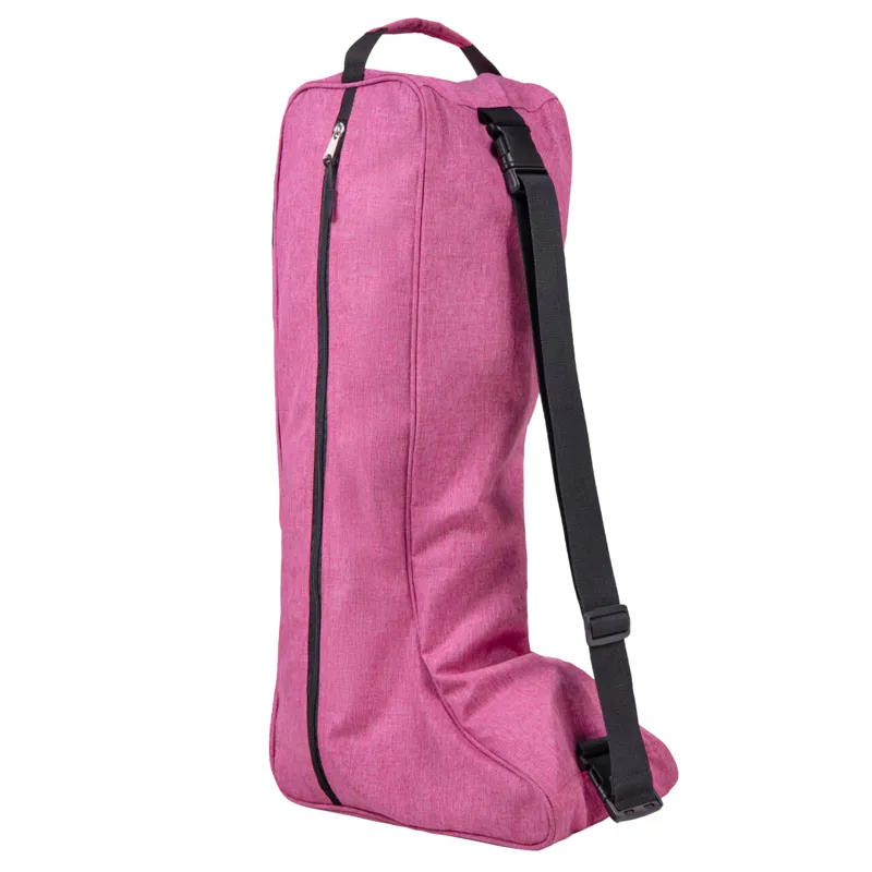 QHP Side Zip Boot Bag - Pink