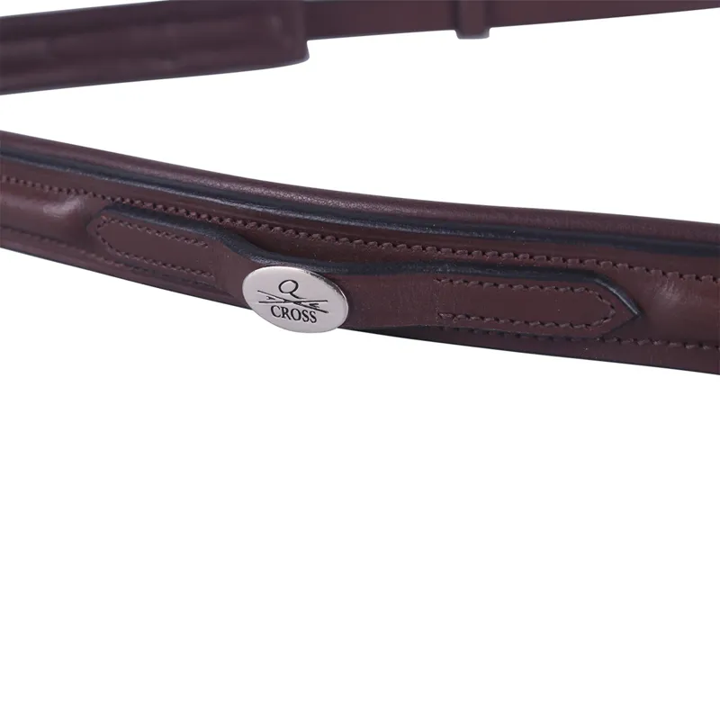 QHP Leather Breast Strap - Brown-3