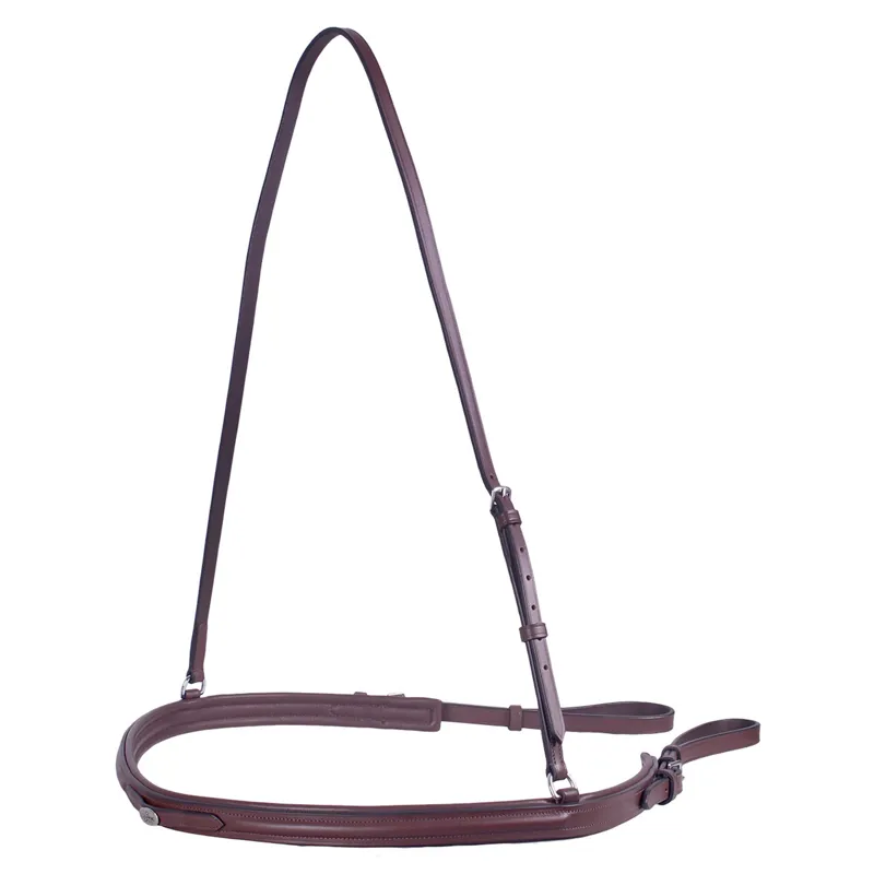 QHP Leather Breast Strap - Brown