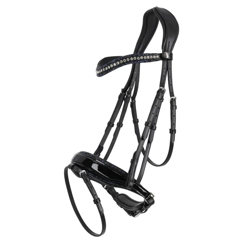 QHP Skye Browband - Black/Silver-2