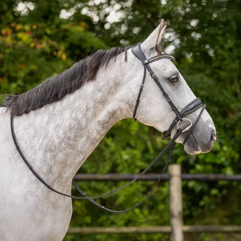 QHP Skye Browband - Black/Silver-7