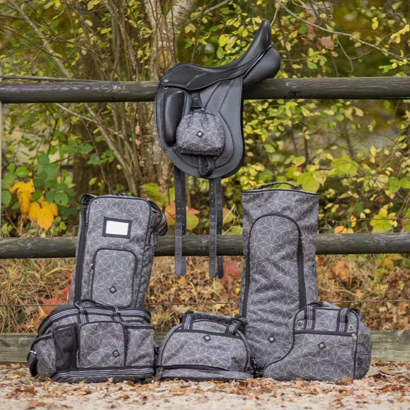 QHP Collection Bridle Bag - Grey/Reflective-3