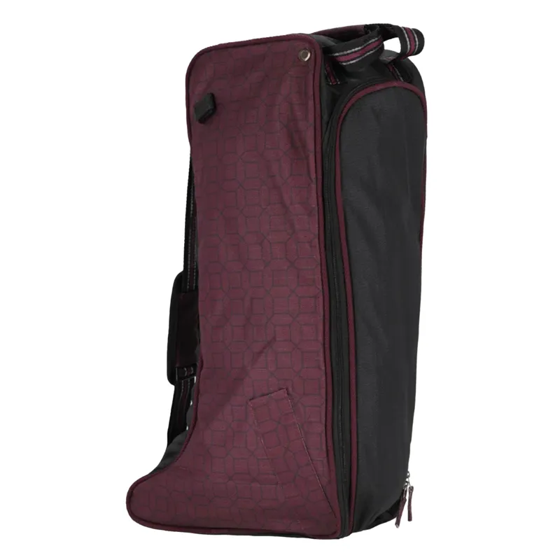 QHP Collection Boot Bag - Wine Red-1