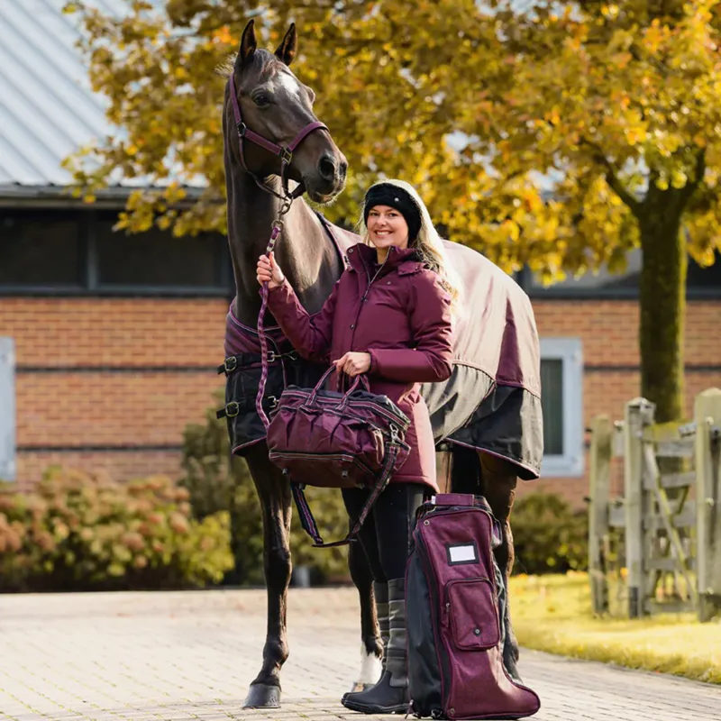 QHP Collection Boot Bag - Wine Red-5