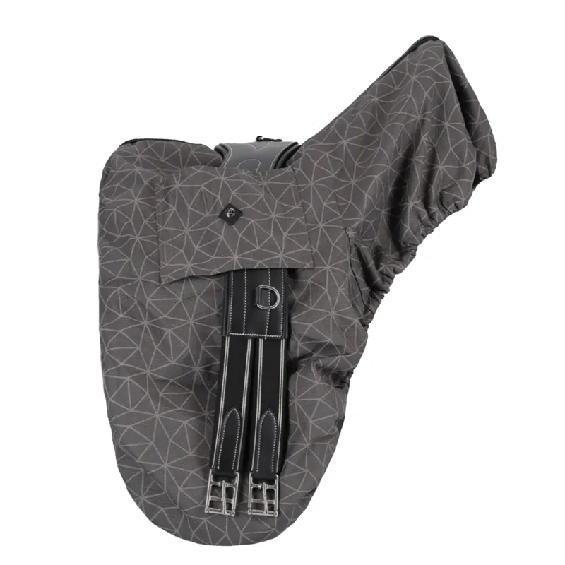 QHP Collection Saddle Cover - Grey/Reflective-1