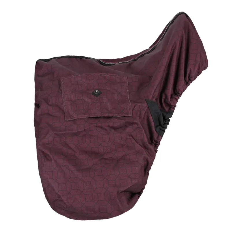 QHP Collection Saddle Cover - Wine Red