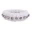 QHP Diamond Scrunchie - White