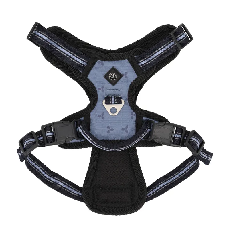 QHP Collection Dog Harness - Misty Blue-1