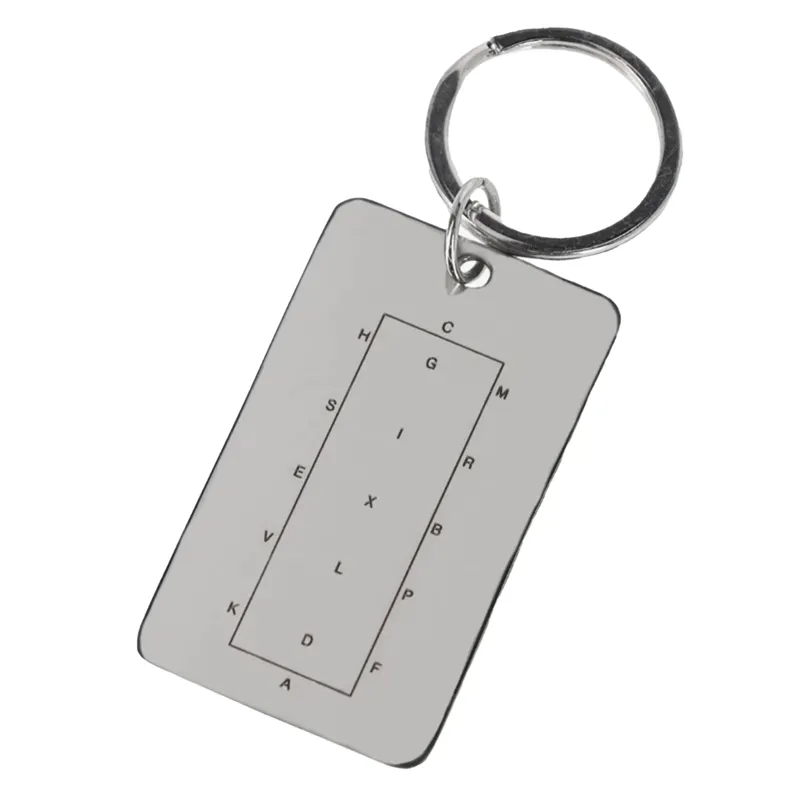 QHP Dressage Arena Key Ring - Silver-1