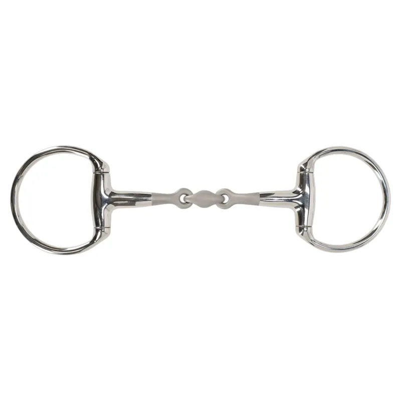 QHP Anatomical Eggbutt Double Jointed Bit - Sandblasted