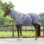 QHP Eczema Sweet-Itch Combo Neck Fly Rug - Zebra