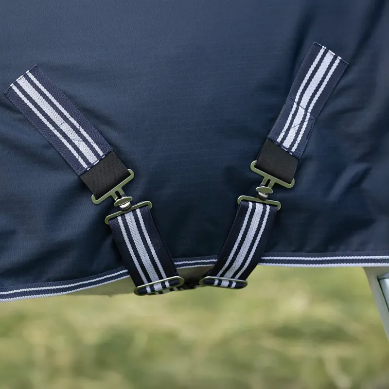 QHP Falabella 0g Miniature Turnout Rug - Navy-3