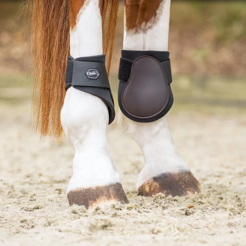 QHP Fetlock Boots - Brown-1