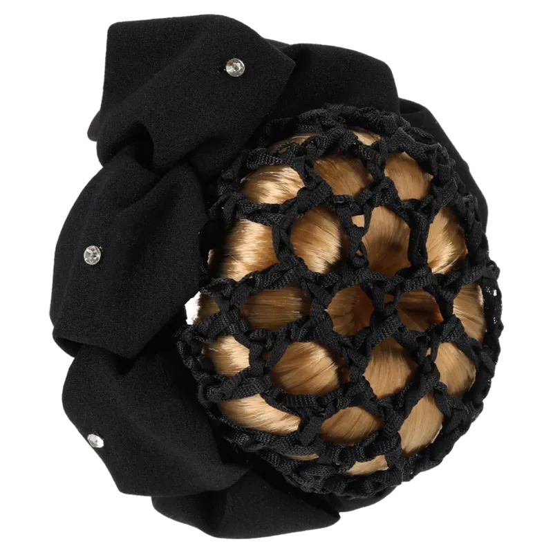 QHP Flower Hair Bow - Black