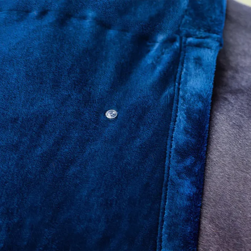 QHP Fluffy Neck Cover Part - Navy-1