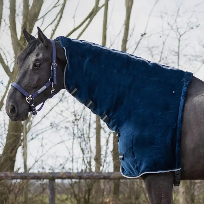 QHP Fluffy Neck Cover Part - Navy