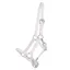 QHP Foal Leather Head Collar with Clip - White