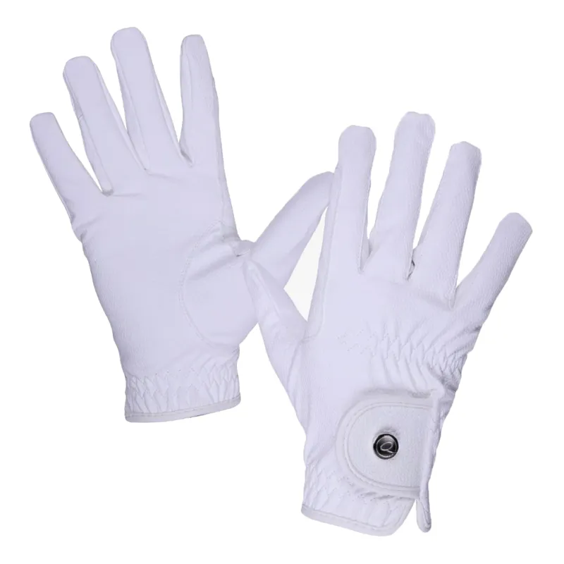 QHP Force Adults Riding Gloves - White