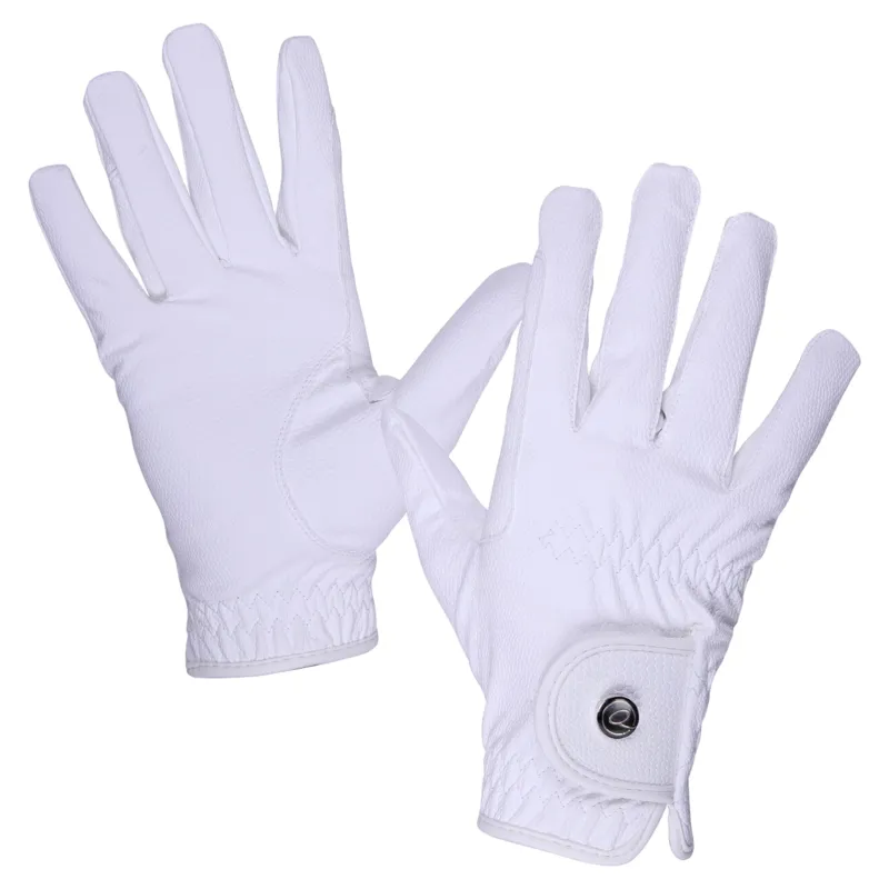 QHP Force Adults Riding Gloves - White